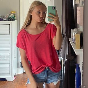 coral tee